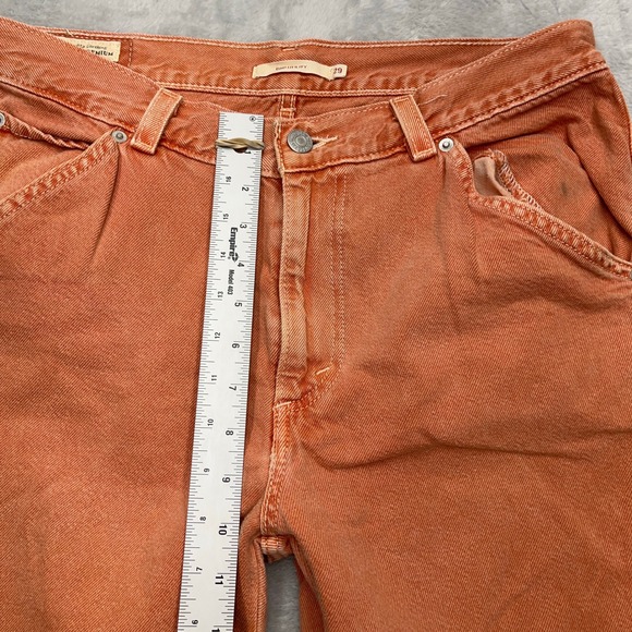 Levi's Premium 550 Orange Carpenter Wide Baggy Jeans W29 L30 Utility Y2k - Picture 4 of 10